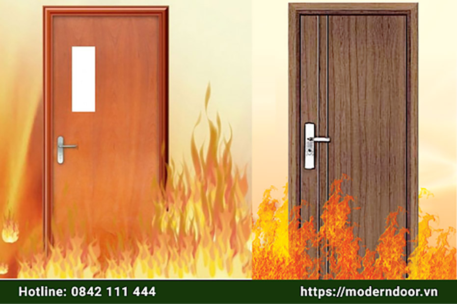 Cửa gỗ chống cháy công nghiệp là sự lựa chọn của nhiều công trình 