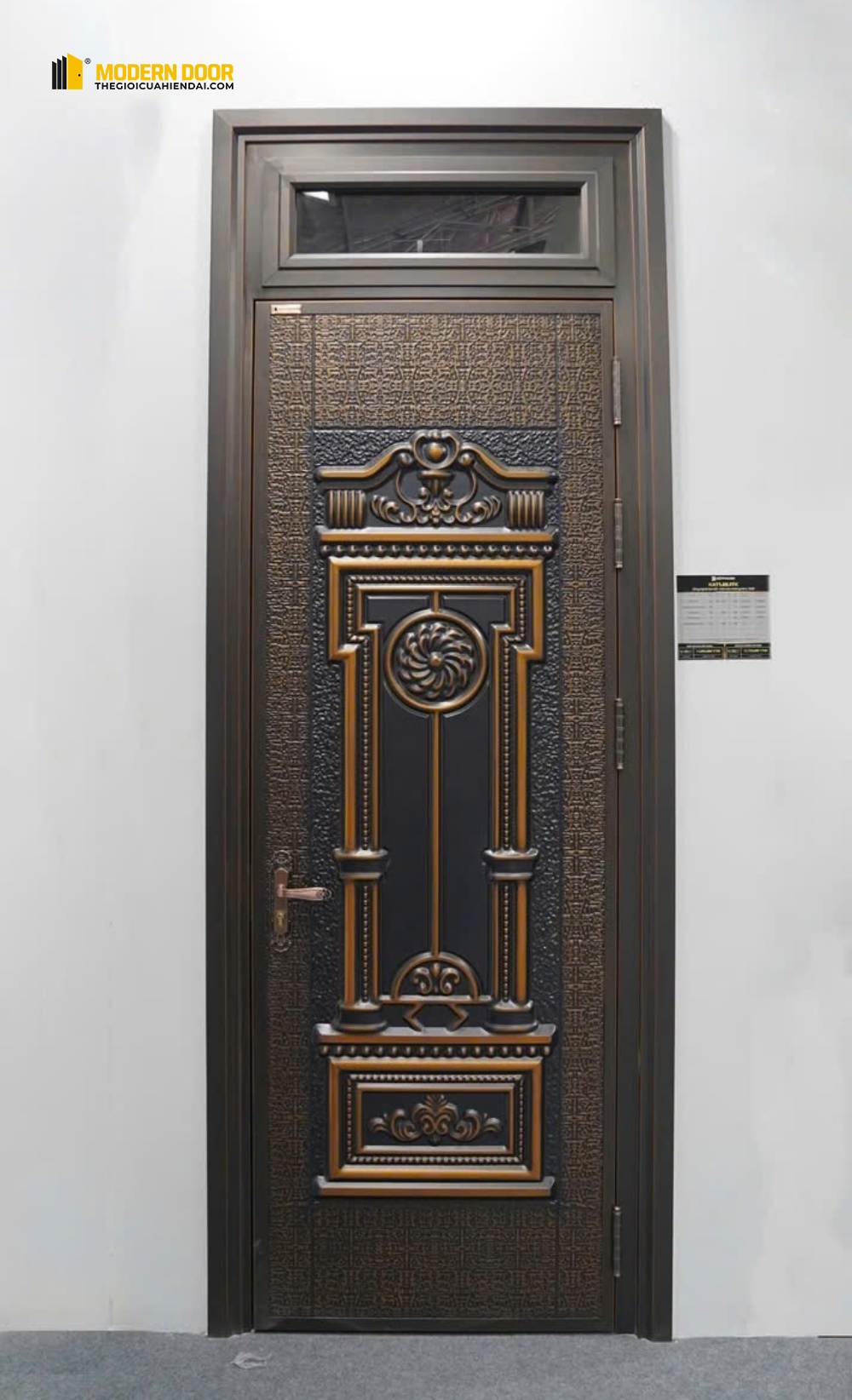 Cửa thép vân gỗ Koffmann - Mẫu 12