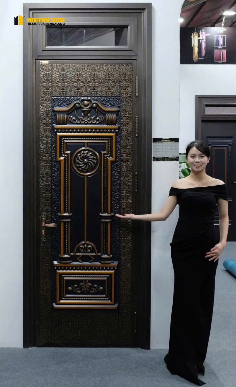 Cửa thép vân gỗ Koffmann - Mẫu 15