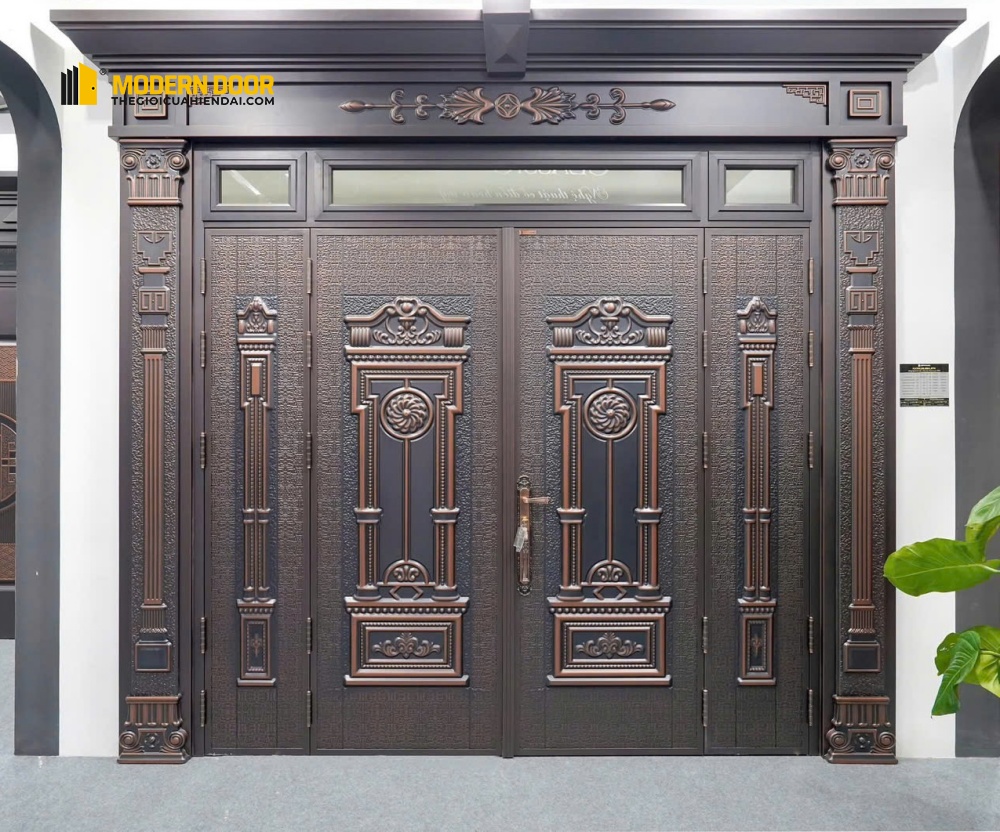 Cửa thép vân gỗ Koffmann - Mẫu 17