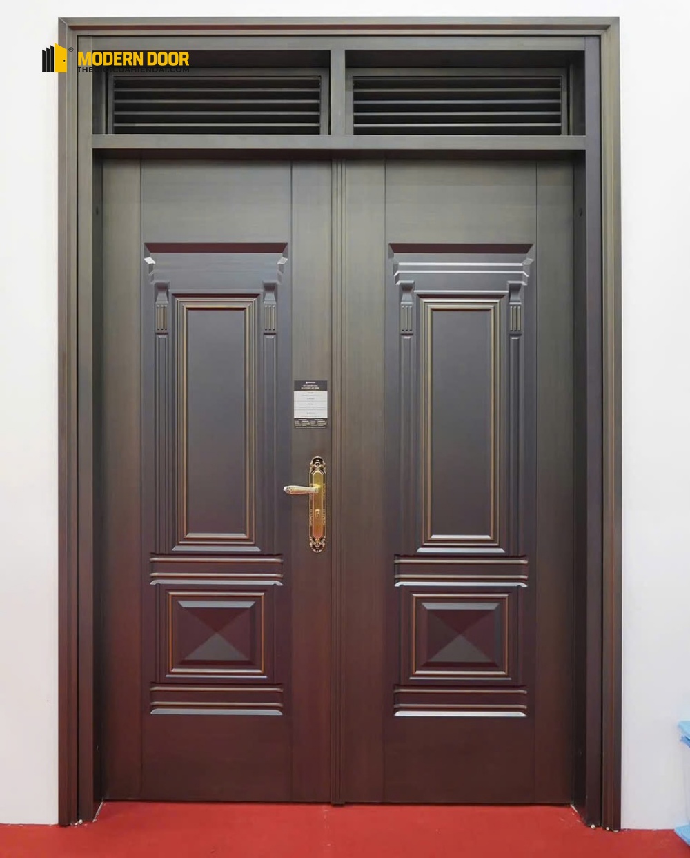 Cửa thép vân gỗ Koffmann - Mẫu 22