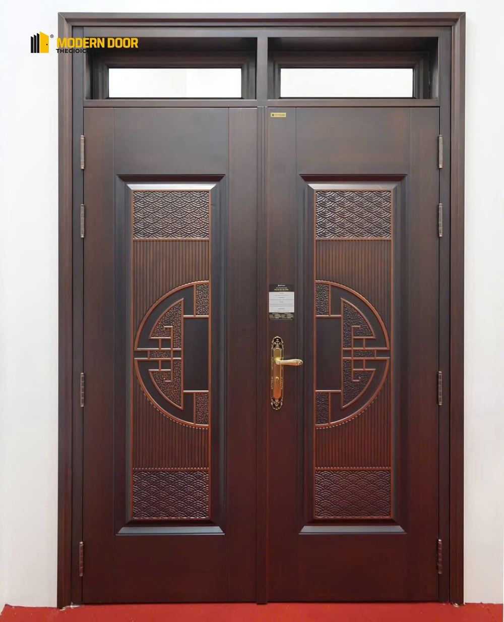 Cửa thép vân gỗ Koffmann - Mẫu 25