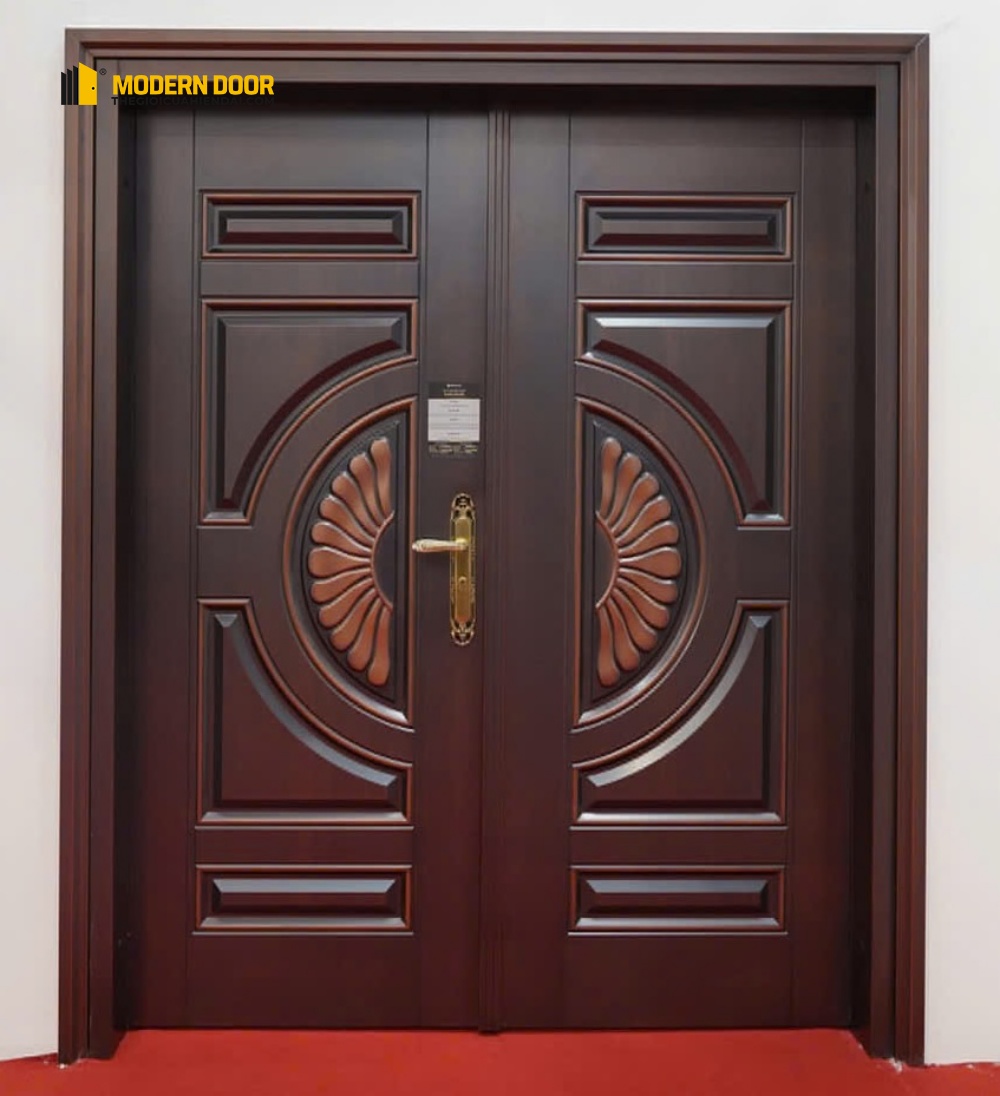 Cửa thép vân gỗ Koffmann - Mẫu 27