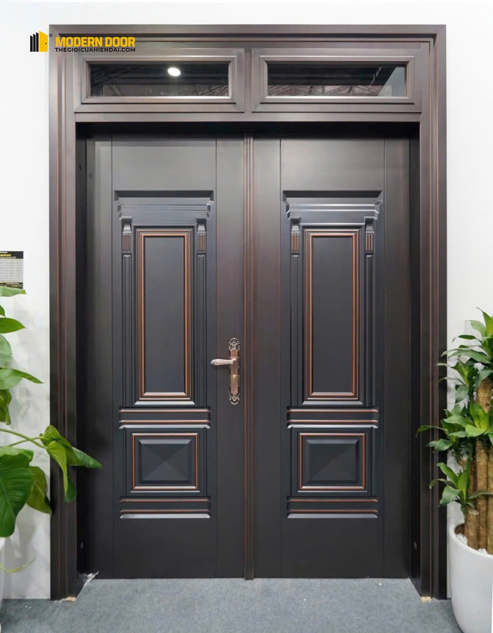 Cửa thép vân gỗ Koffmann - Mẫu 4
