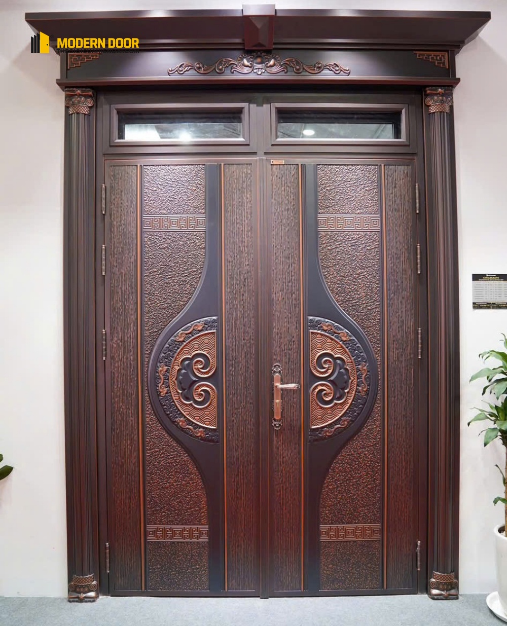 Cửa thép vân gỗ Koffmann - Mẫu 7