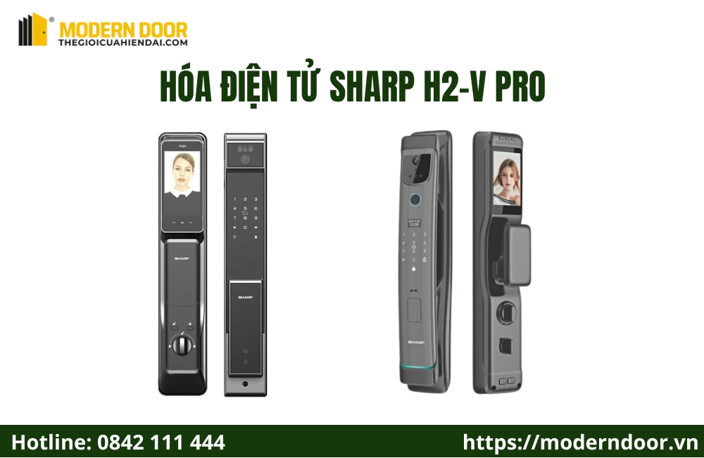 Khóa điện tử là gì? Ưu nhược điểm khi sử dụng khóa điện tử 24 Khóa điện tử SHARP H2-V PRO