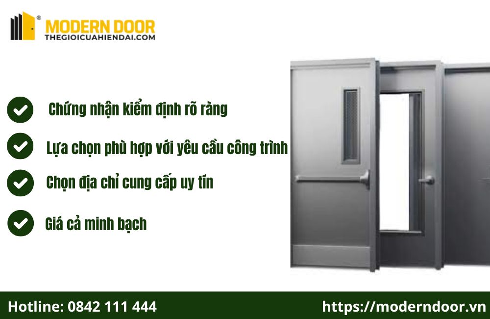 Cách lựa chọn cửa thép chống cháy EI45 như thế nào?