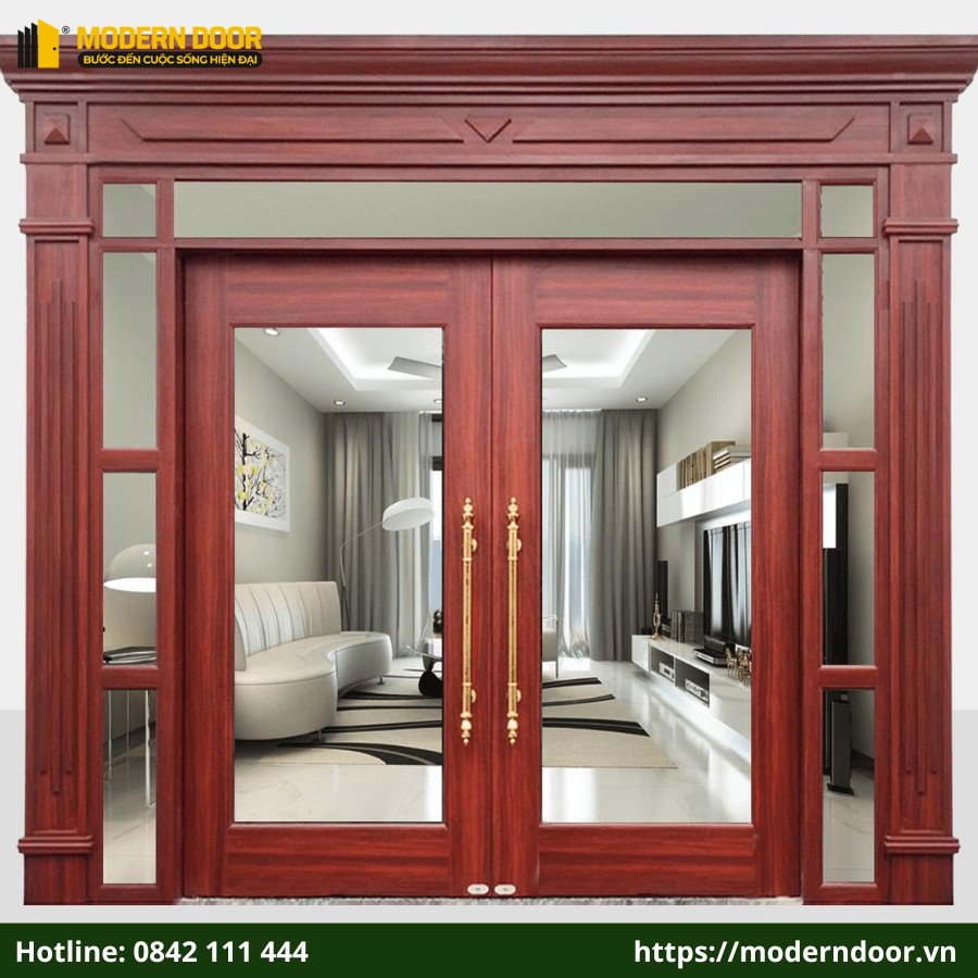 Cửa thép vân gỗ Goonsan
