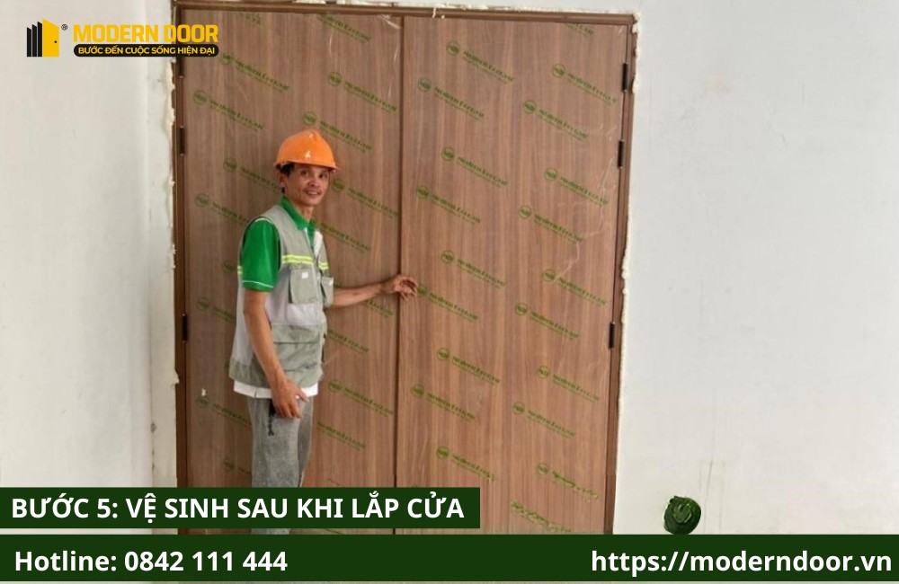 Vệ sinh sau khi lắp đặt