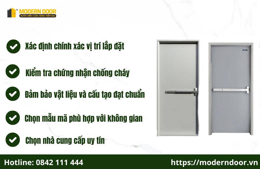 Hướng dẫn lựa chọn cửa thép chống cháy EI70 tốt nhất