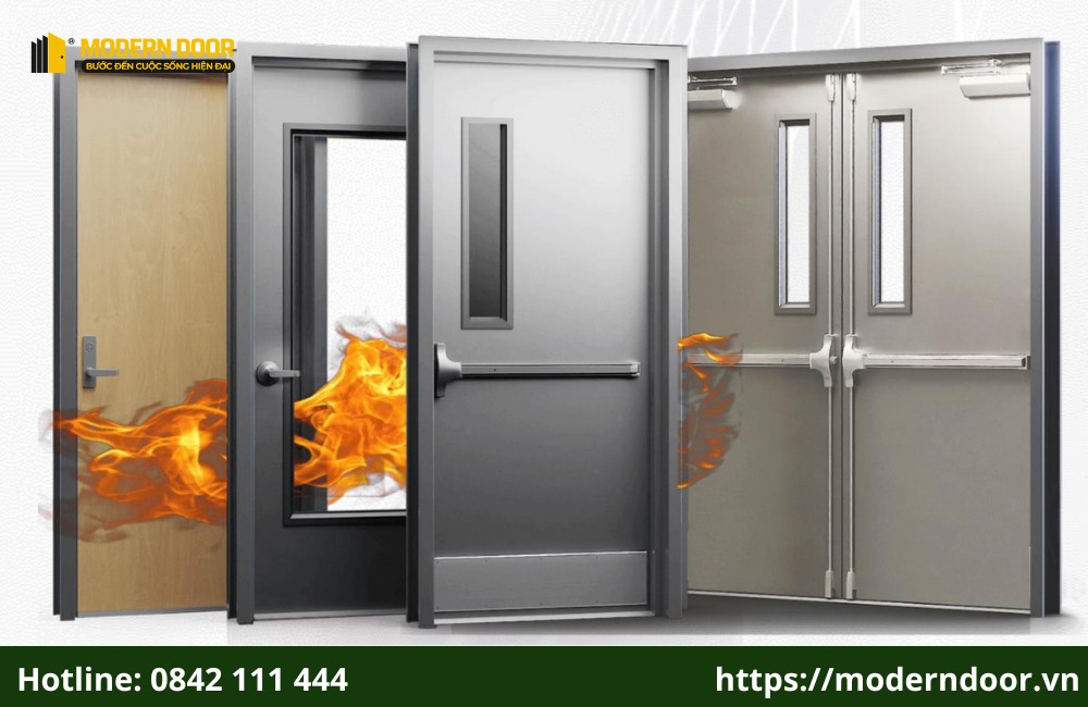 Cửa thép chống cháy EI90 chịu được tác động của lửa trong tối thiểu 90 phút