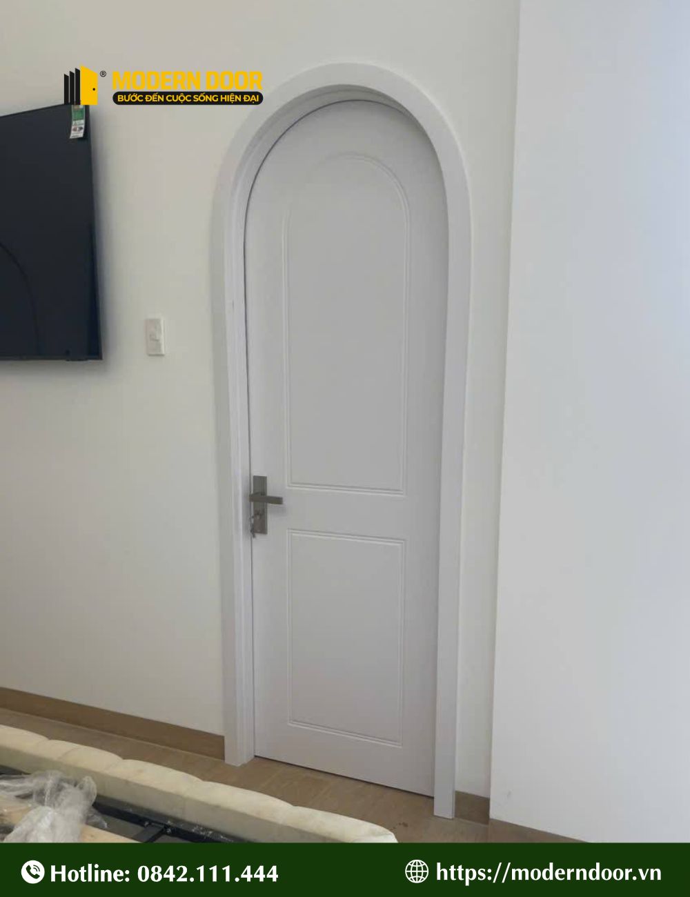 Mẫu cửa nhựa composite đơn sắc số 5
