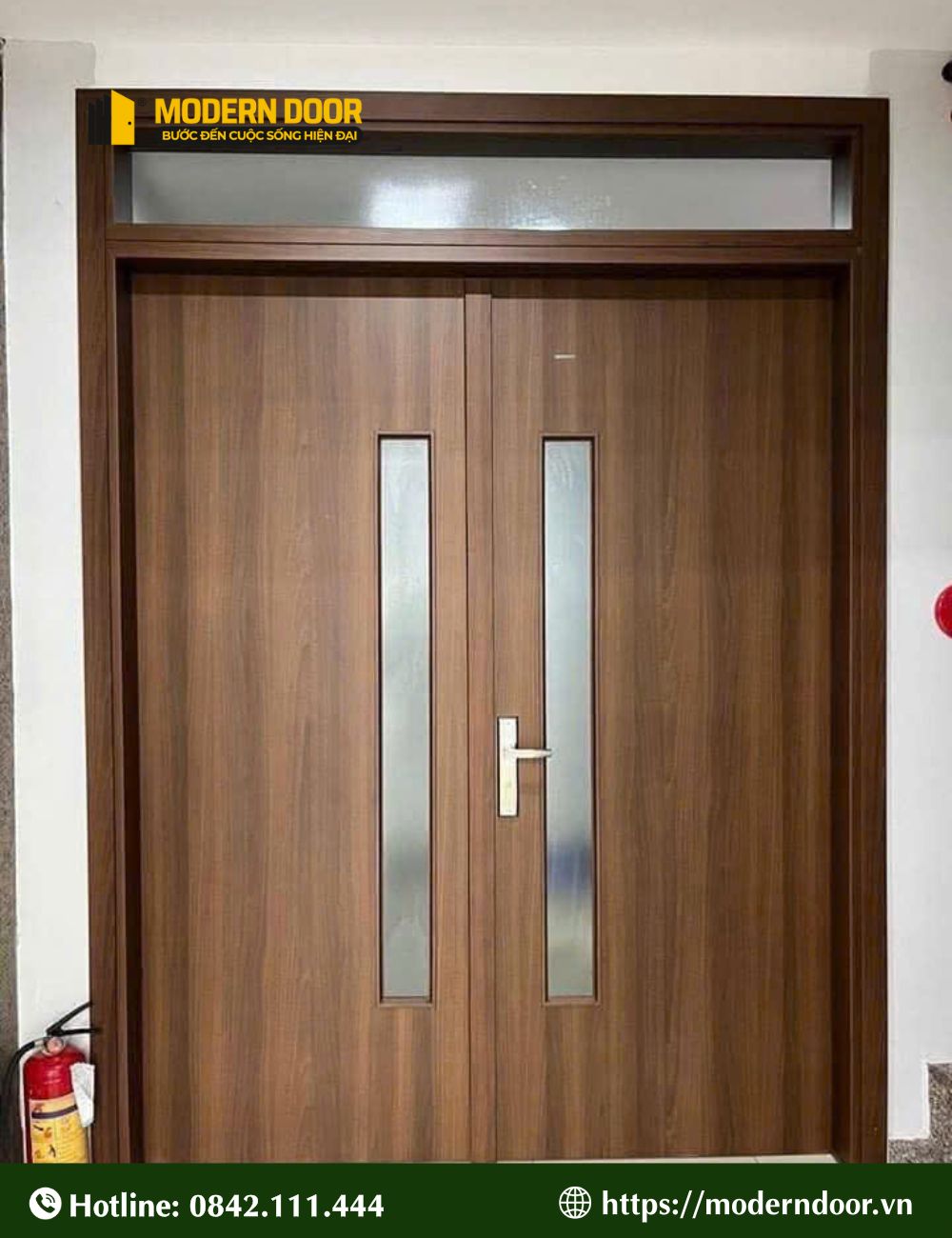Mẫu cửa nhựa composite sơn PU số 1