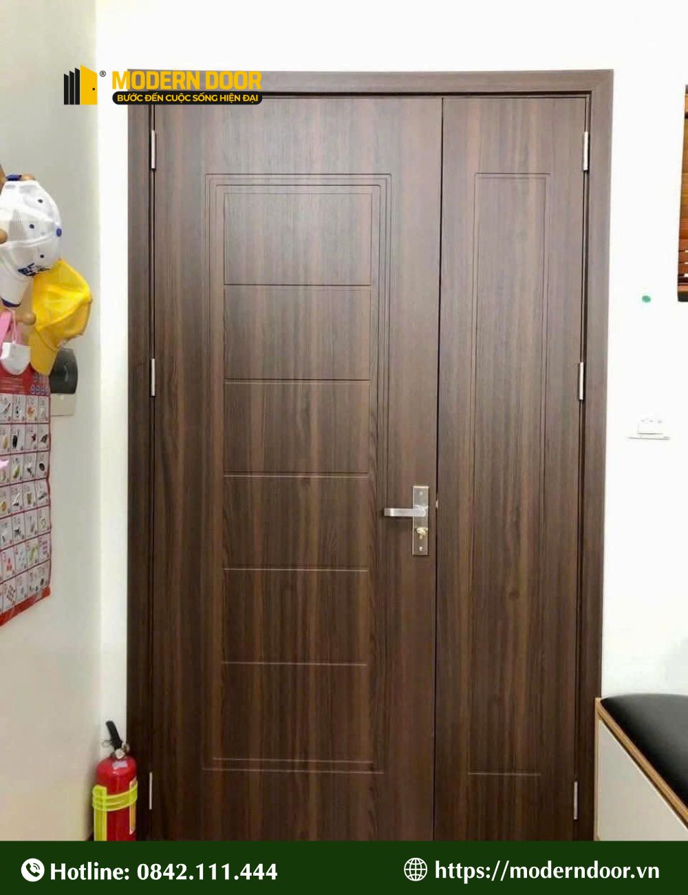 Mẫu cửa nhựa composite sơn PU số 2