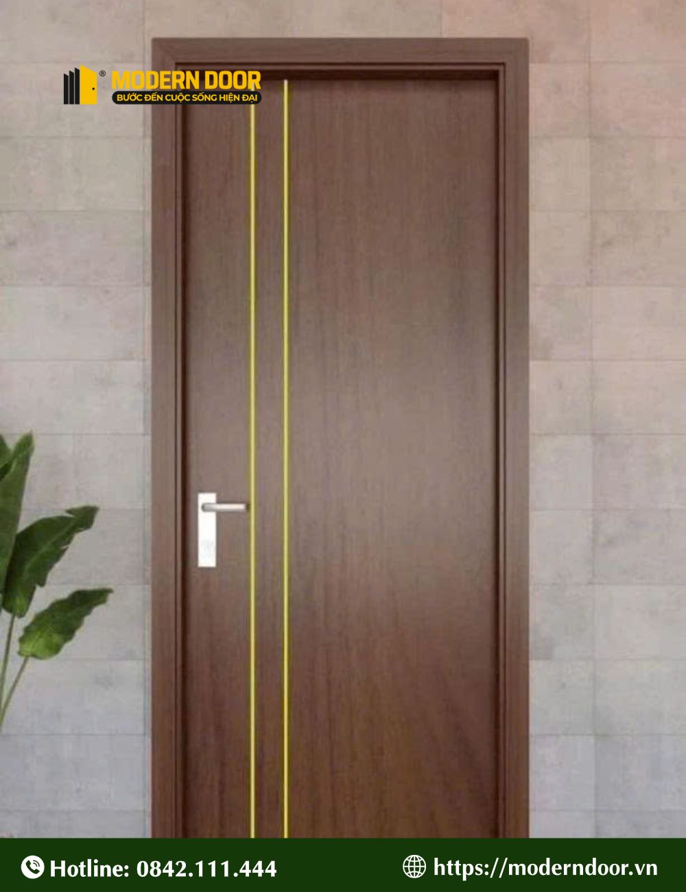 Mẫu cửa nhựa composite sơn PU số 3
