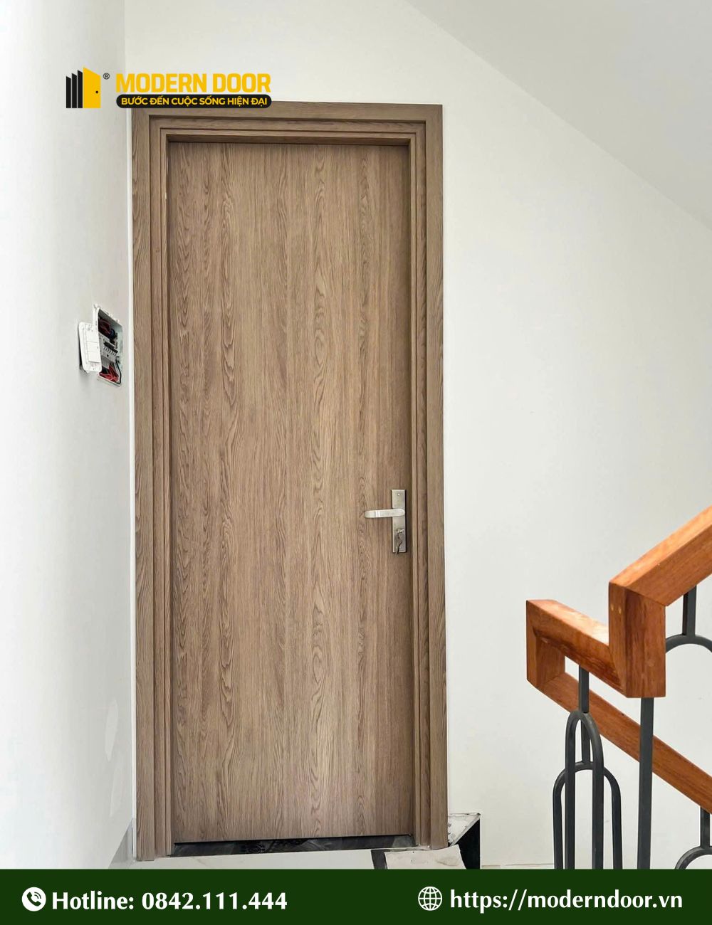 Mẫu cửa nhựa composite vân gỗ số 3