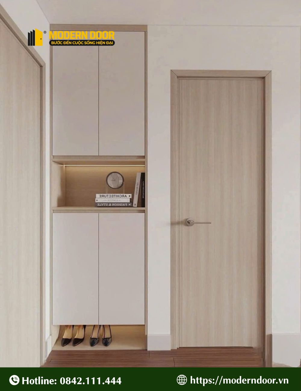 Mẫu cửa nhựa composite vân gỗ số 4