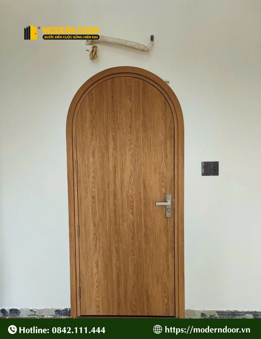 Mẫu cửa nhựa composite vân gỗ số 6
