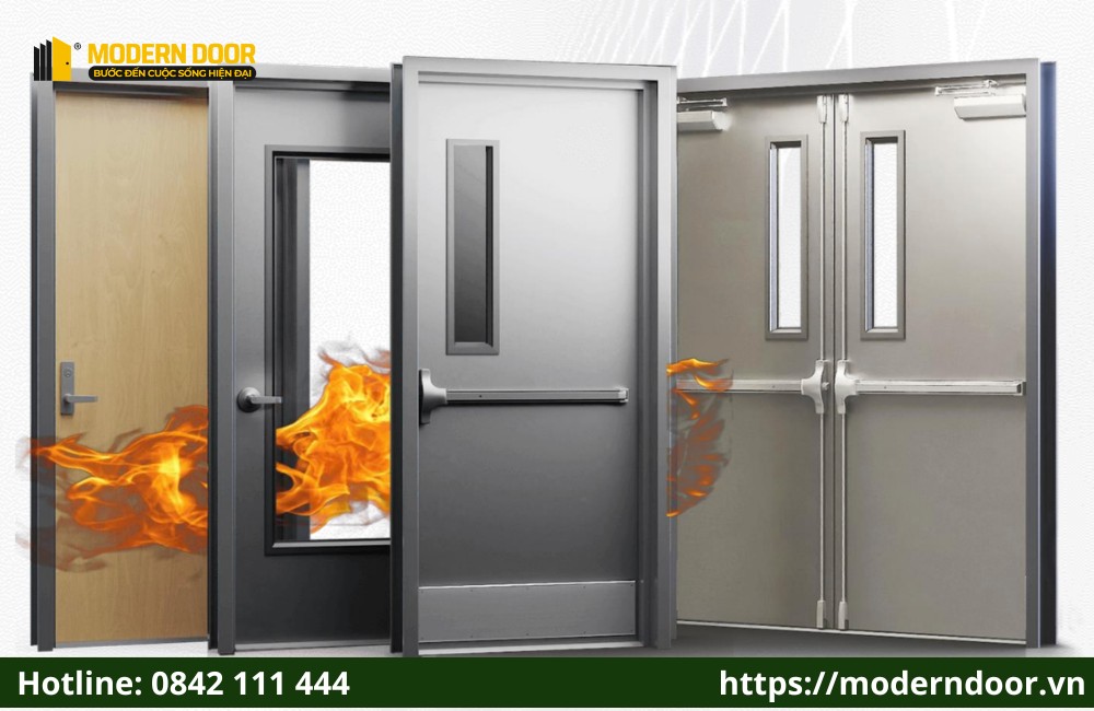 Cửa thép chống cháy được phân loại theo số cánh