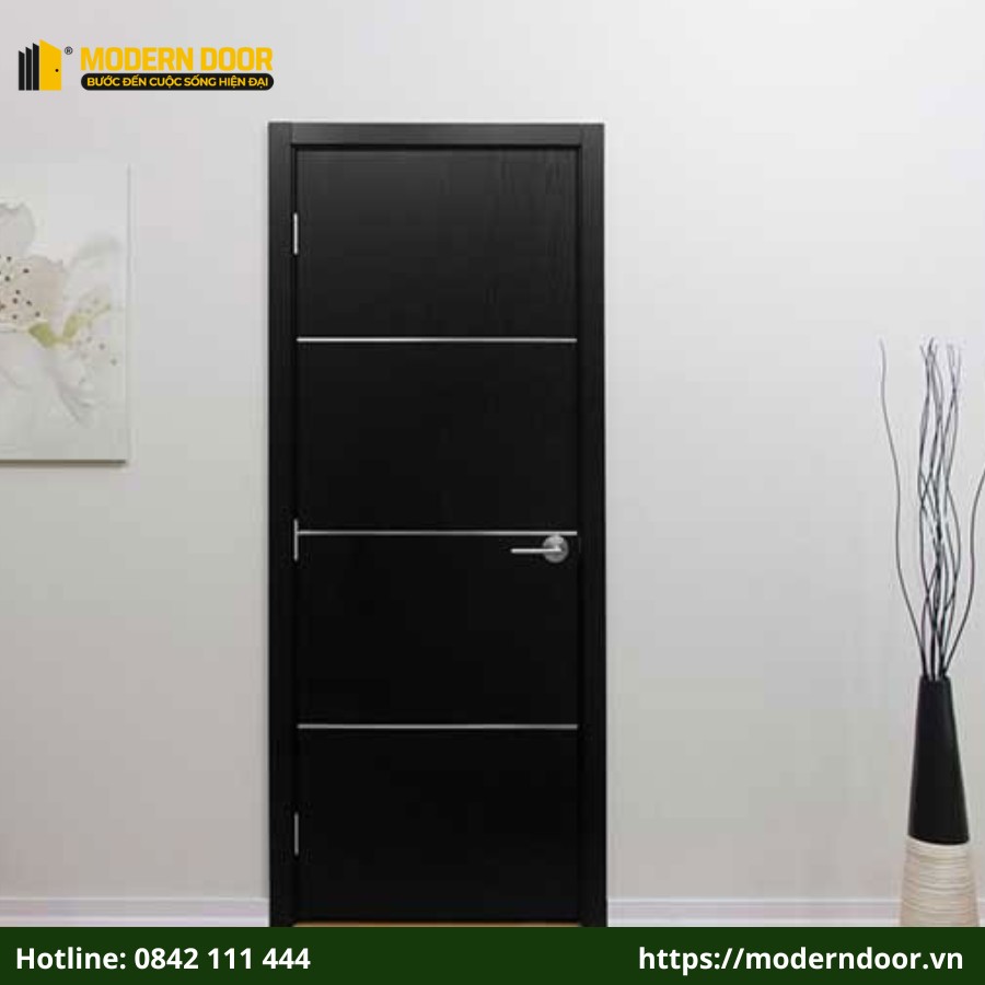 Ưu điểm của các mẫu cửa nhựa composite màu đen