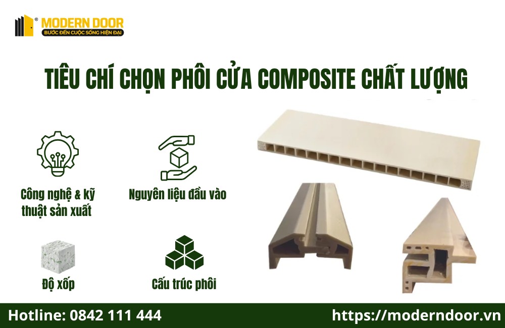Tiêu chí chọn phôi cửa Composite chất lượng