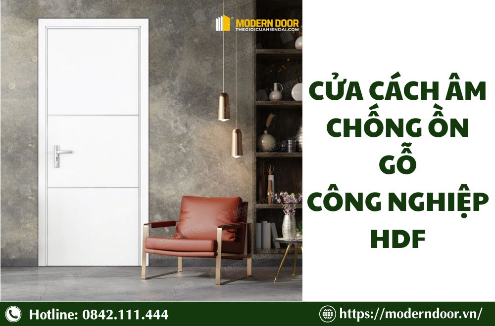 Báo Giá Các Loại Cửa Cách Âm Phòng Ngủ Mới Nhất 2026 27 Cửa cách âm chống ồn gỗ công nghiệp HDF