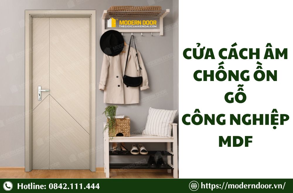 Báo Giá Các Loại Cửa Cách Âm Phòng Ngủ Mới Nhất 2026 28 Cửa cách âm chống ồn gỗ công nghiệp MDF