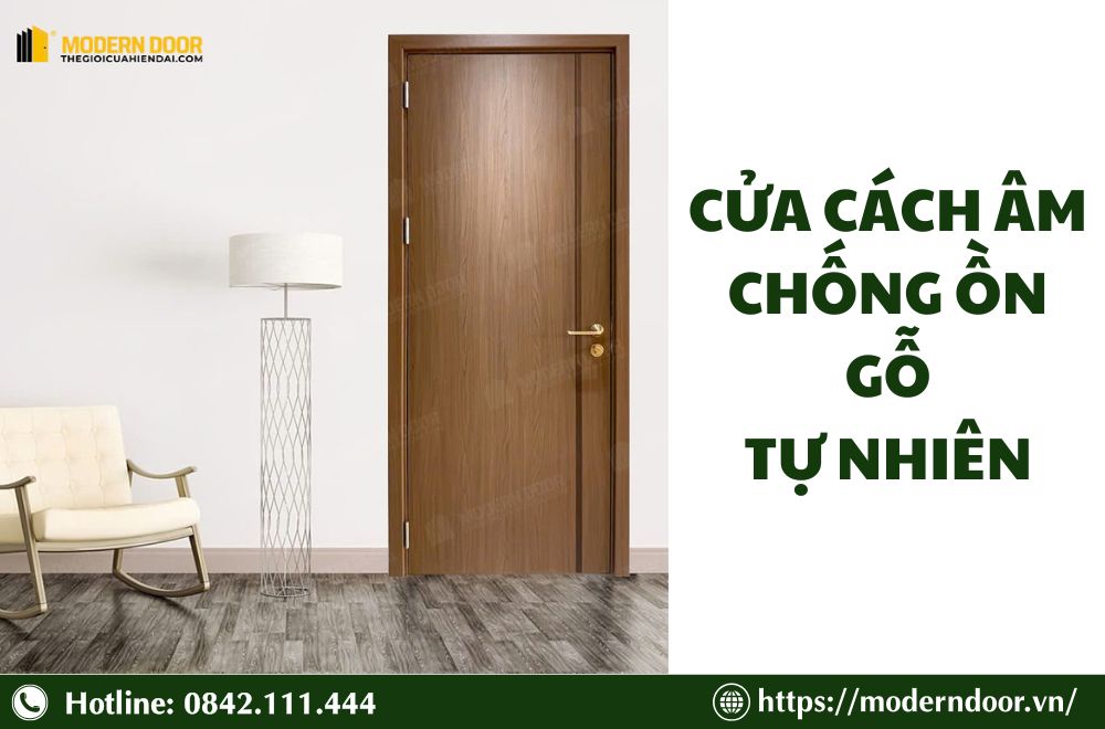 Báo Giá Các Loại Cửa Cách Âm Phòng Ngủ Mới Nhất 2026 29 Cửa cách âm chống ồn chế tác từ gỗ tự nhiên