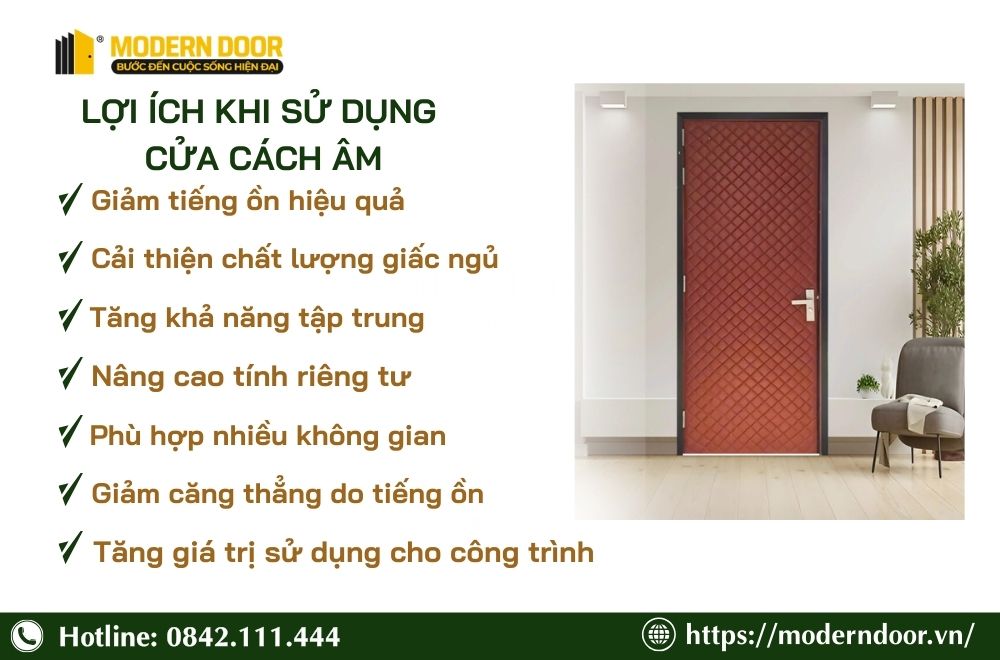 Báo Giá Các Loại Cửa Cách Âm Phòng Ngủ Mới Nhất 2026 33 Những lợi ích khi sử dụng cửa cách âm