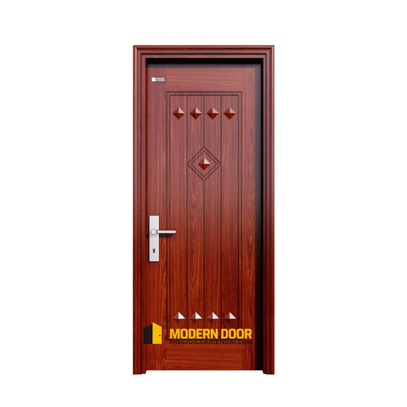 Báo Giá Cửa Thép Vân Gỗ Cao Cấp, Mẫu Đẹp Mới Nhất 2025 61 Cửa thép vân gỗ 1 cánh - Mẫu 5
