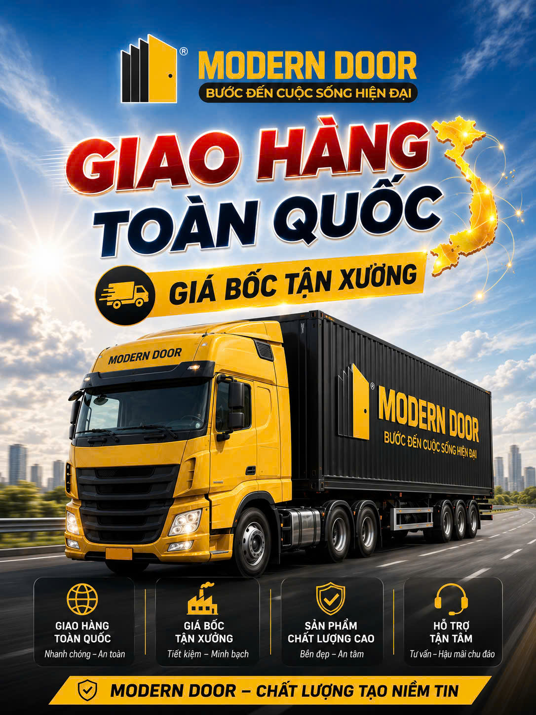 Bảng Báo Giá Cửa Thép Vân Gỗ Cao Cấp Tháng 06/2026 34 Modern Door