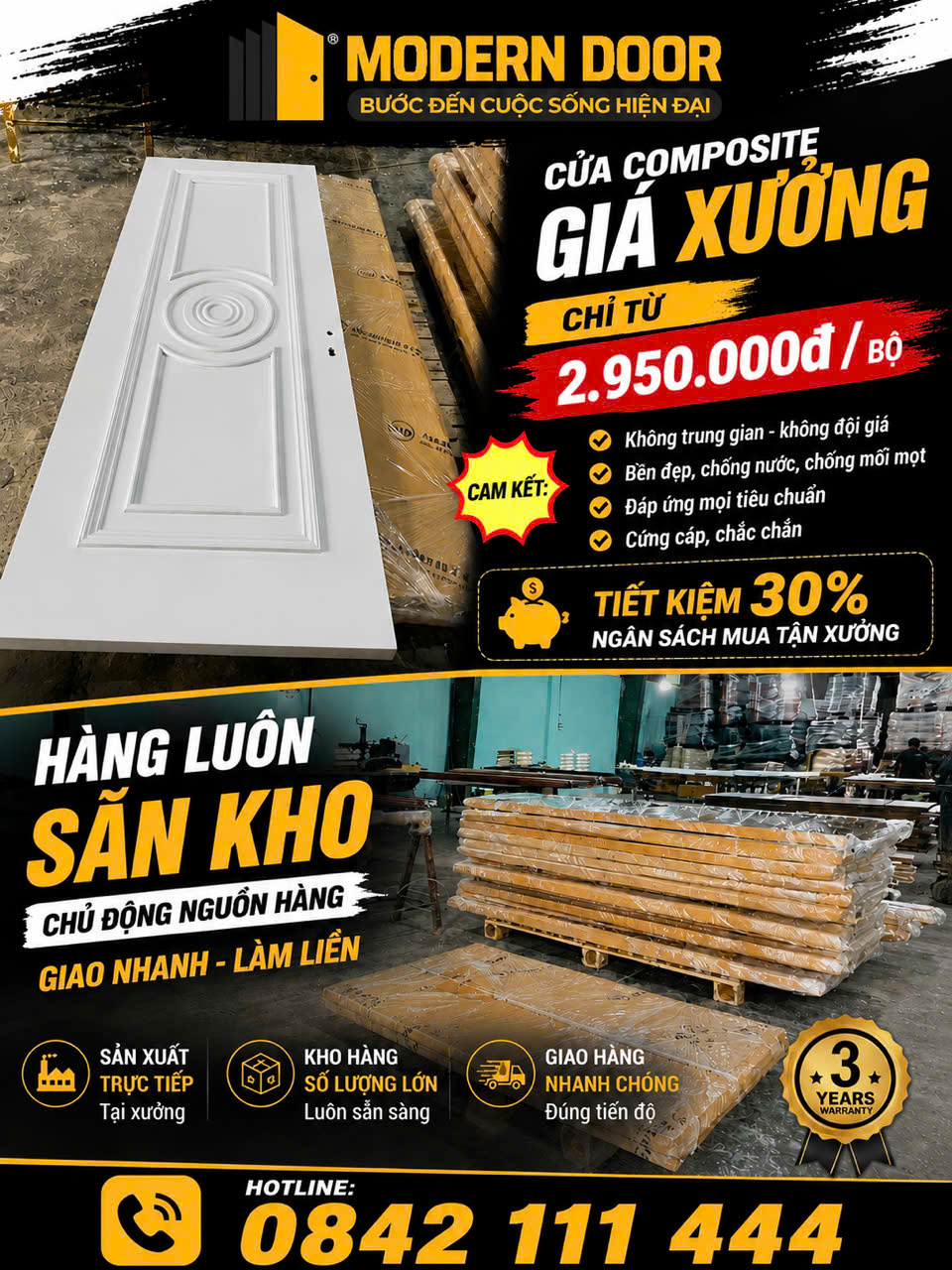 Báo Giá Cửa Nhựa Giả Gỗ Composite Cao Cấp Tháng 5/2026 196 Modern Door