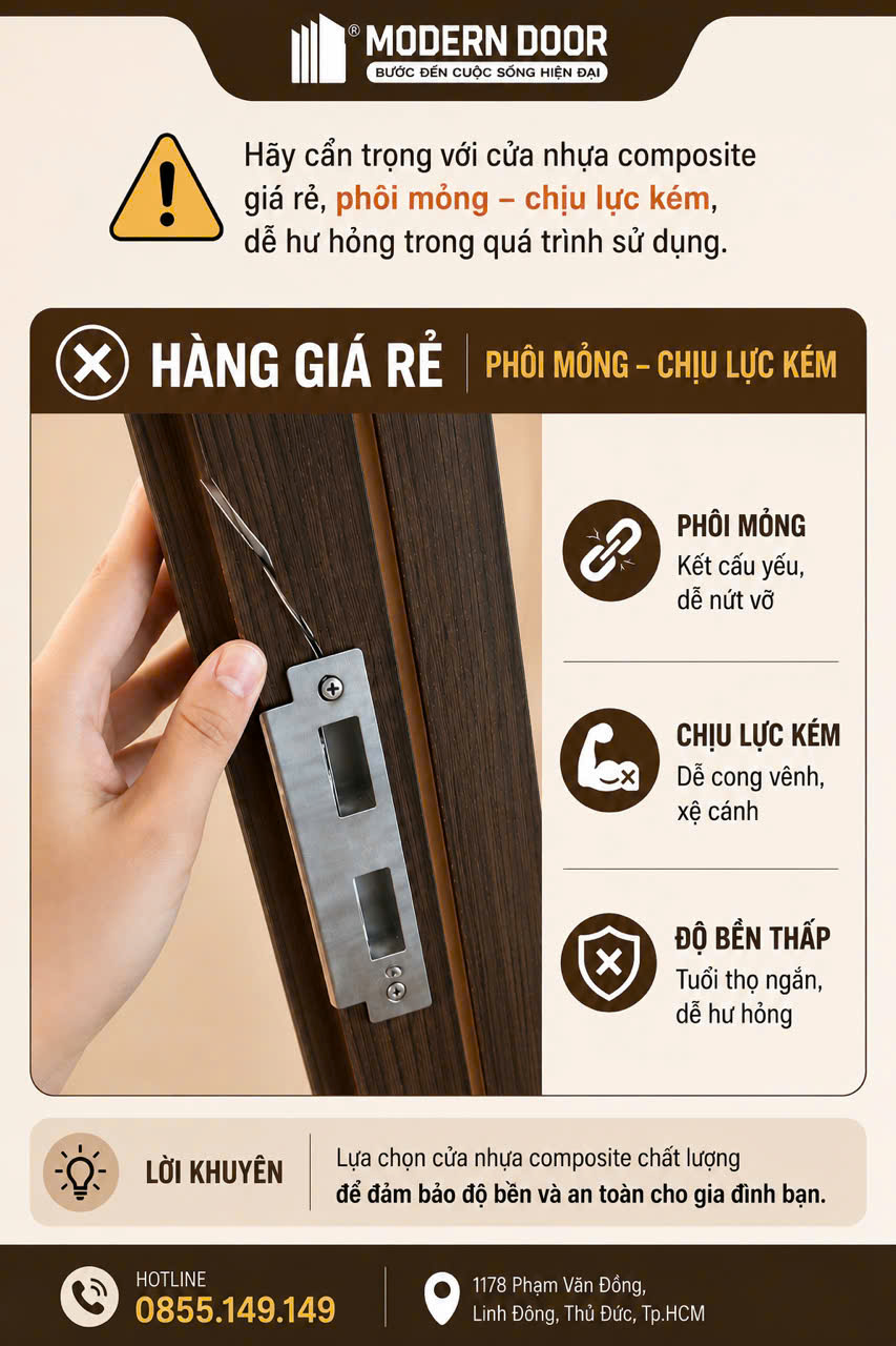 Báo Giá Cửa Nhựa Giả Gỗ Composite Cao Cấp Tháng 5/2026 99 cửa nhựa composite