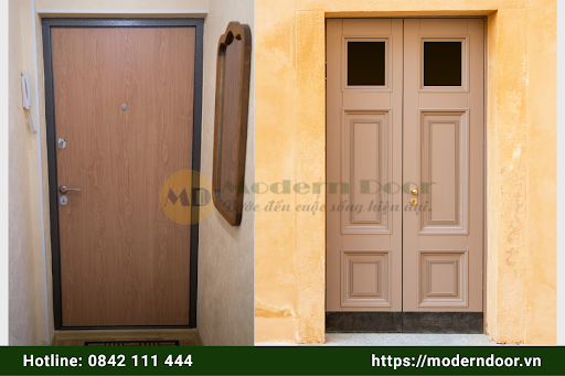 Mẫu cửa gỗ HDF tại Modern Door